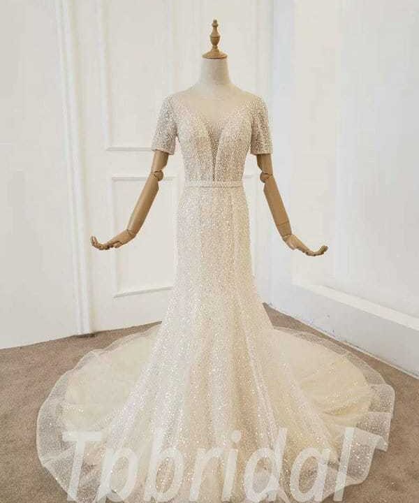 fitted wedding dress 733-001