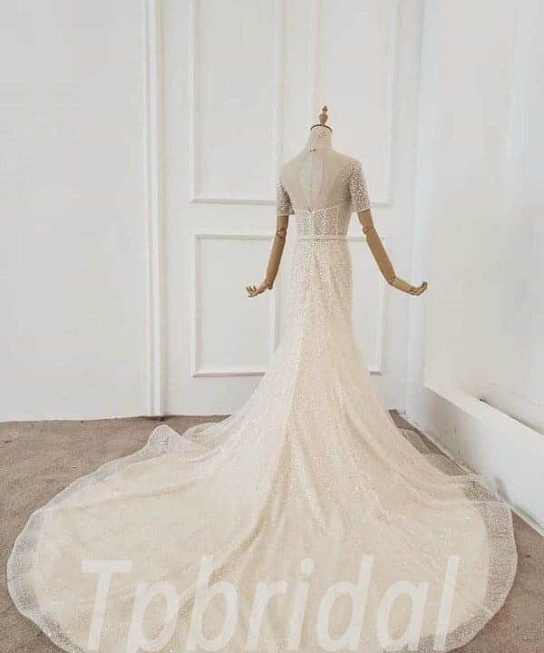 fitted wedding dress 733-009