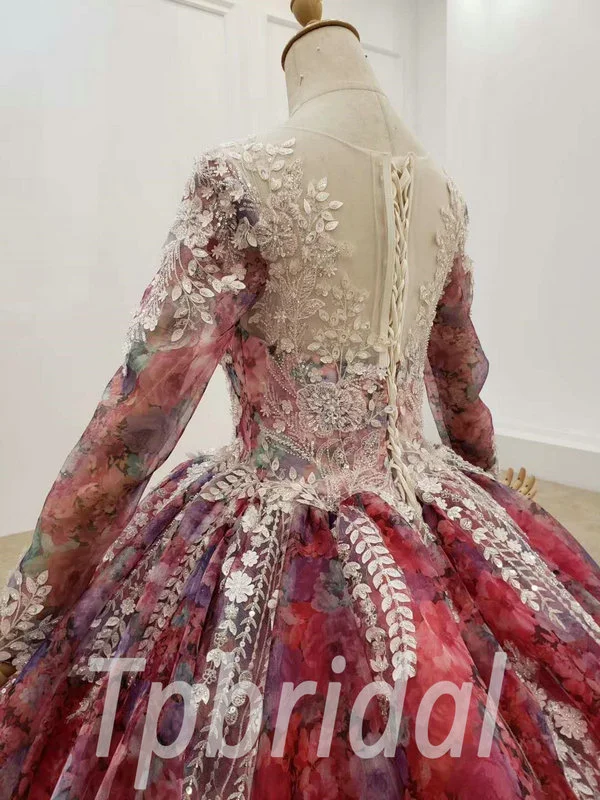 floral prom dress 731-007
