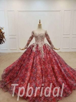 floral prom dress 731-008