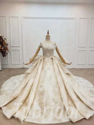 puffy wedding dress 736-006