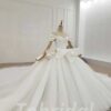 simple ball gown wedding dress 714-001