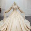 Panel train wedding dress 761-008