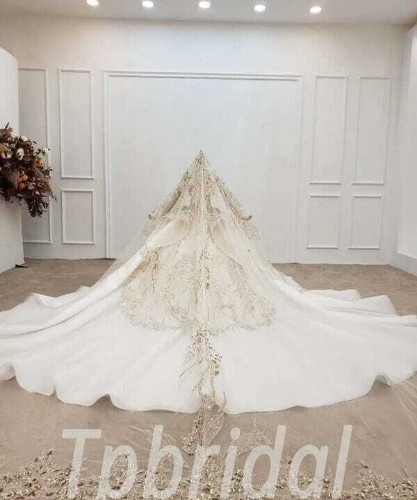 gold sequin ball gown 750-008
