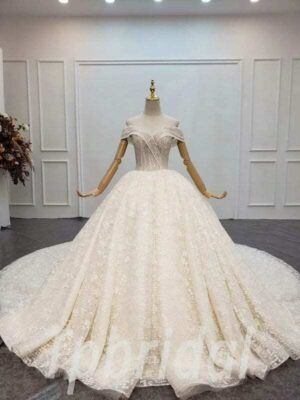 light champagne wedding dress 760-001
