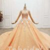 orange prom dress 743-004