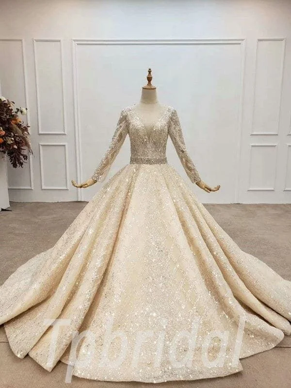 sequin wedding dress 753-001