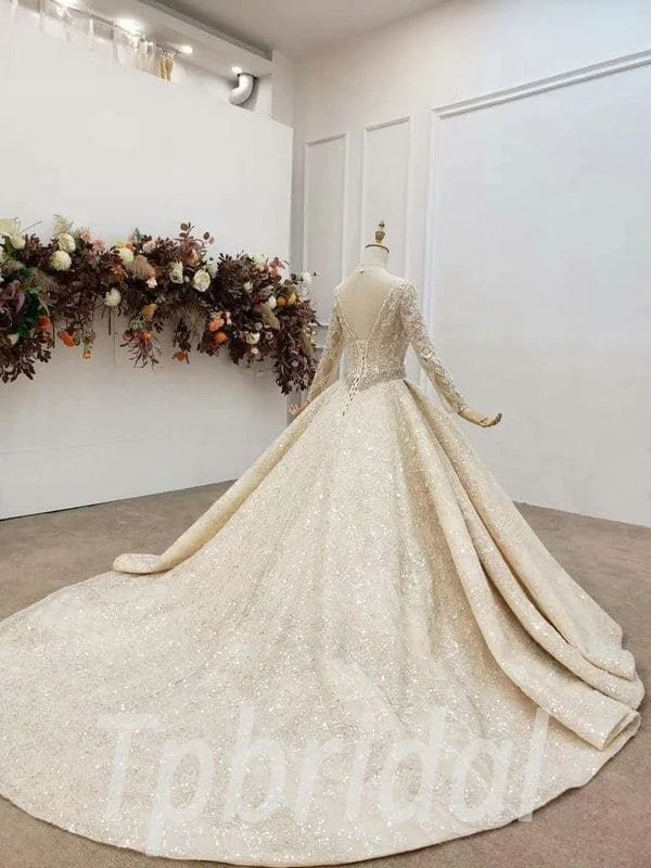sequin wedding dress 753-006
