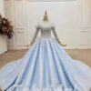 sky blue prom dress 746-007