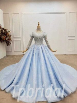 sky blue prom dress 746-007