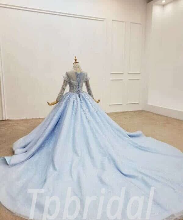 sky blue prom dress 746-009