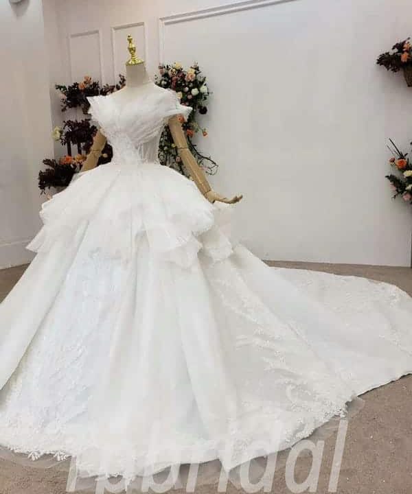 white princess wedding dress 770-007