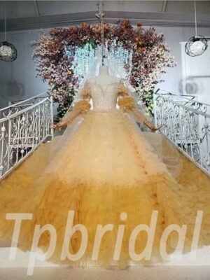 yellow wedding dress 772-005