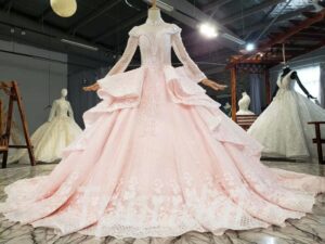 baby pink wedding dress 798-001