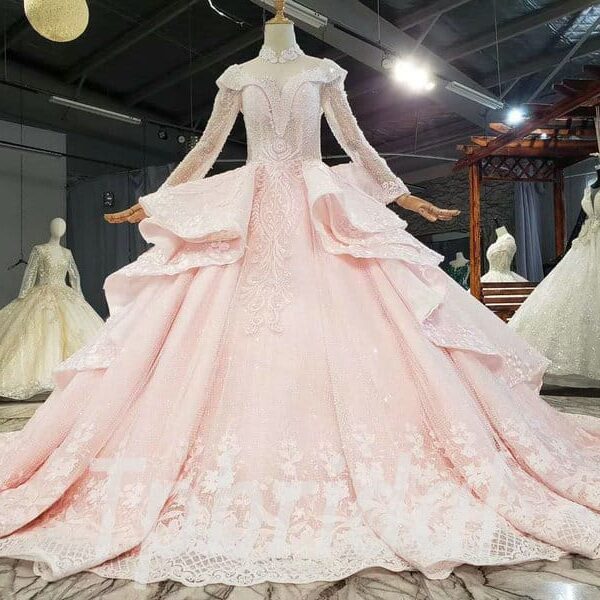 baby pink wedding dress 798-001