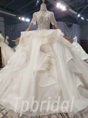 beaded ball gown wedding dresses 789-004