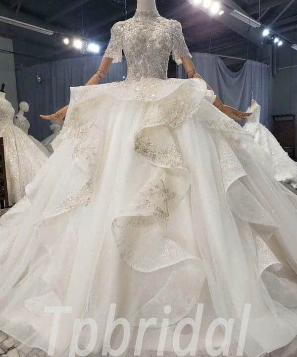 beaded ball gown wedding dresses 789-004