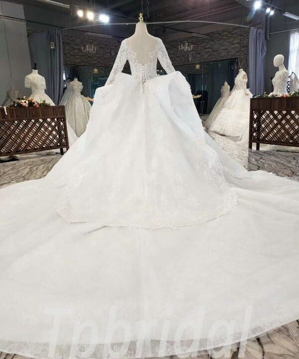 lace white wedding dress 779-008