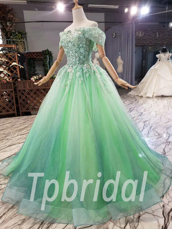 håndled Normalt eksplicit Light Green Prom Dress Off The Shoulder A Line Long Formal Dress