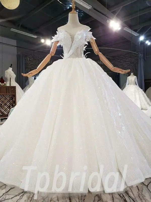 puffy wedding dresses 787-001