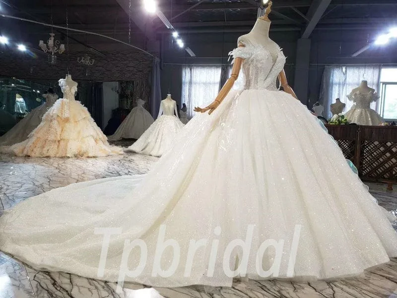 puffy wedding dresses 787-004