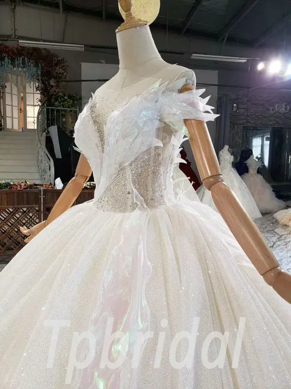 puffy wedding dresses 787-006