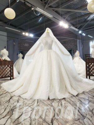 sparkle glitter wedding dress-777-002