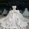 strapless satin wedding dress 795-001