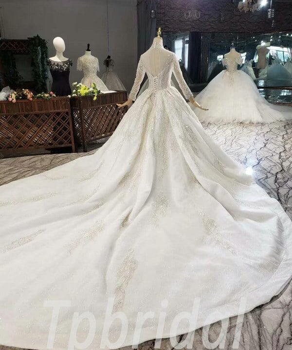 beaded top wedding dress 816-009