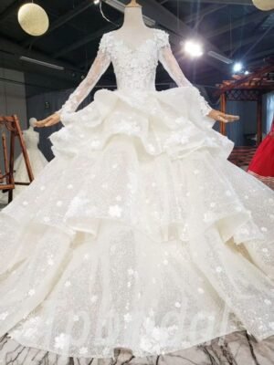 bling ball gown wedding dress 809-009