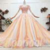 colorful wedding dress 812-002