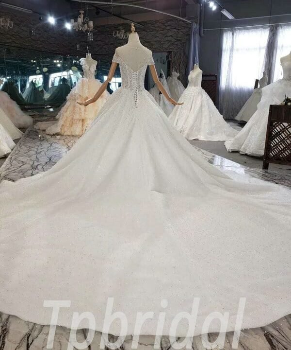 fully beaded wedding dress 817-008