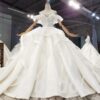 princess wedding dresses with long trains 822-001