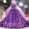 purple sparkle prom dress 806-001