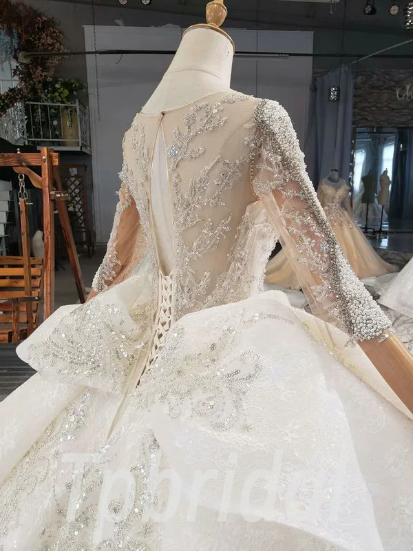 sparkle lace wedding dress 814006