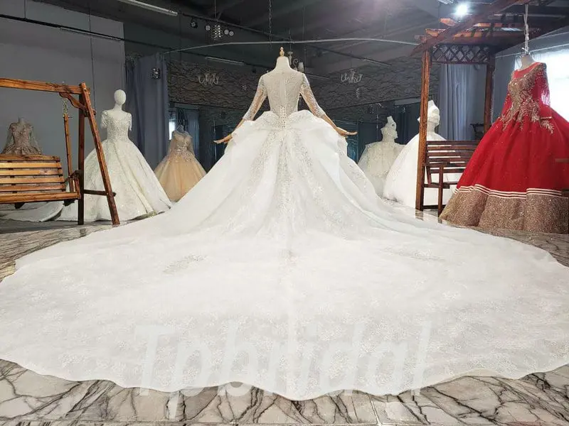 sparkle lace wedding dress 814008