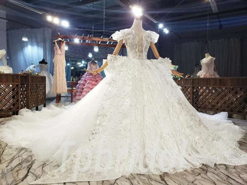 big ball gown wedding dress 853-013