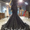 black mermaid wedding dress 854-006