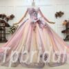 colorful wedding dress 830-004