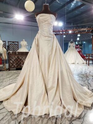 detachable train mermaid wedding dress 857-002