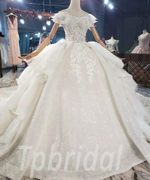 glitter wedding dress 861-002