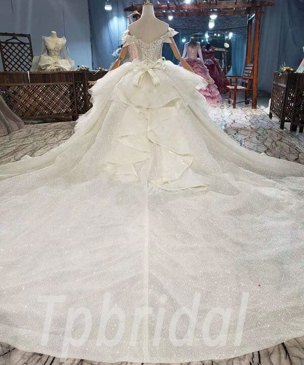 glitter wedding dress 861-009