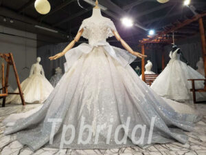 grey wedding gown 829-008