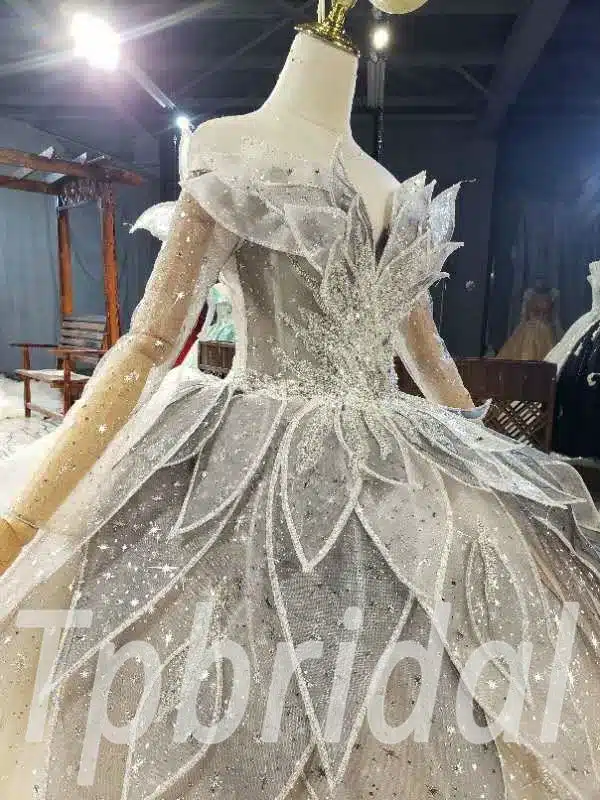 long sleeve quinceanera dress 844-006
