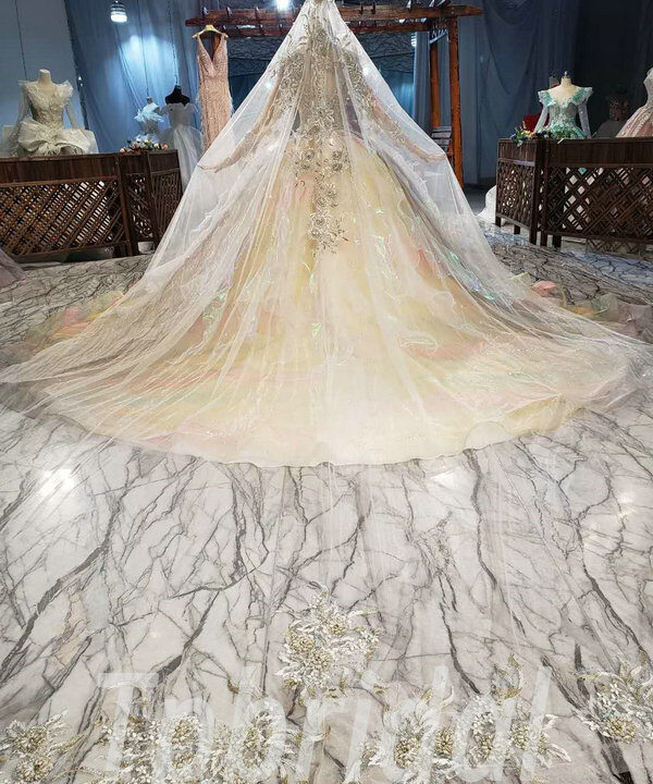 princess wedding dress with veil 849-001