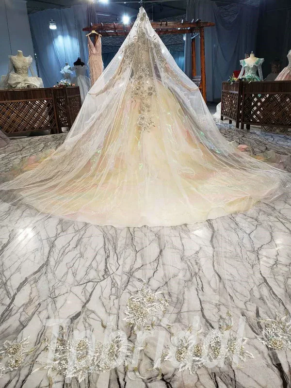 princess wedding dress with veil 849-001