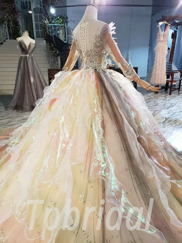 princess wedding dress with veil 849-004