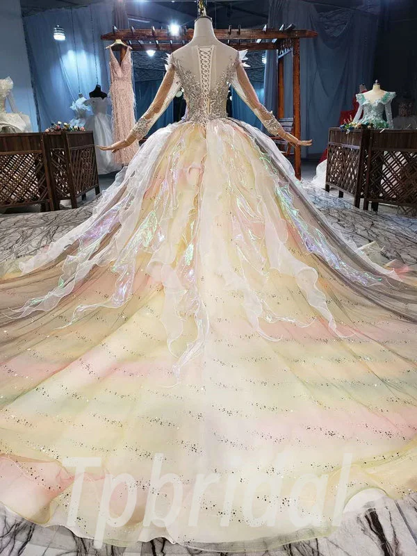 princess wedding dress with veil 849-005