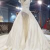 removable train Wedding dress 856-001