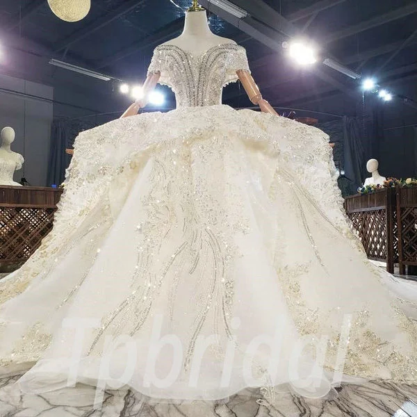 sparkly lace wedding dress 840-001